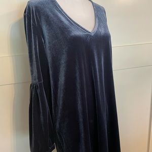 Madewell crushed velvet dress